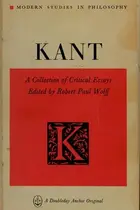 Book cover of Kant; a collection of critical essays
