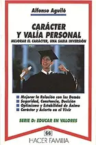 Book cover of Carácter y valía personal