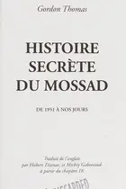 Book cover of Histoire secrète du Mossad