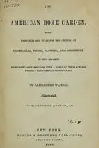 Book cover of The American home garden
