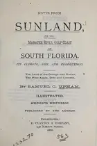 Book cover of Notes from Sunland, on the Manatee River, Gulf coast of south Florida