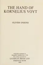Book cover of The hand of Kornelius Voyt.
