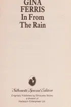 Book cover of In from the rain