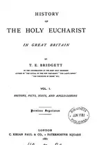 Book cover of A history of the Holy Eucharist in Great Britain