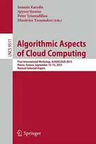 Book cover of Algorithmic Aspects of Cloud Computing