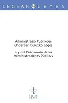 Book cover of Administrazio Publikoen Ondareari buruzko Legea - Ley de Patrimonio de las Administraciones Públicas