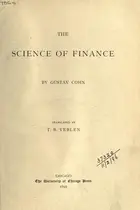 Book cover of Science of finance