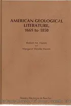 Book cover of American geological literature, 1669 to 1850