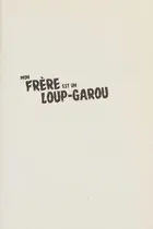 Book cover of Mon frère est un loup-garou