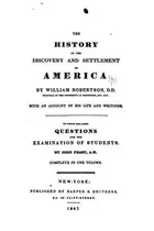 Book cover of The History of the Discovery and Settlement of America