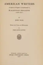 Book cover of American writers