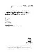 Book cover of Advanced materials for optics and precision structures