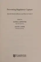 Book cover of Preventing Regulatory Capture