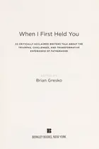 Book cover of When I first held you