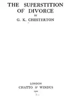 Book cover of The superstition of divorce
