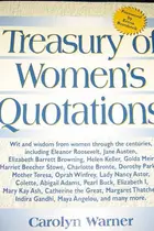 Book cover of Treasury of Women's Quotations