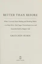 Book cover of Better than before