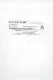 Book cover of Microstudy to Accompany Rod Plotnik's Introduction to Psychologychology, 5E: Version 3.2 Bywindows 3.5" Disk