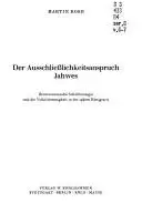 Book cover of Der Ausschliesslichkeitsanspruch Jahwes