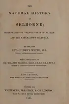 Book cover of The natural history of Selborne. Observations on various parts of nature and the Naturalist's calendar