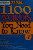 Book cover of Barron's 1100 words you need to know
