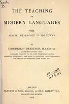 Book cover of The teaching of modern languages
