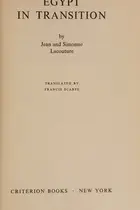 Book cover of Egypt in transition