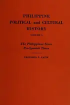 Book cover of Philippine political and cultural history