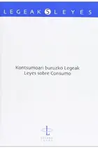 Book cover of Kontsumoari buruzko Legeak. Ley sobre Consumo