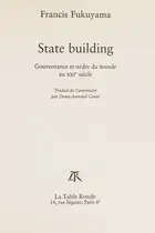 Book cover of State building