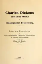 Book cover of Charles Dickens und seine Werke in pädagogischer Beleuchtung