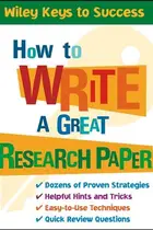Book cover of How to Write a Great Research Paper