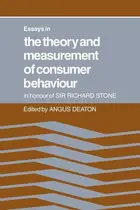 Book cover of Essays in the theory and measurement of consumer behaviour