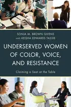 Book cover of Underserved Women of Color, Voice, and Resistance