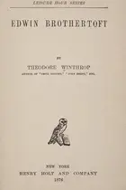 Book cover of Edwin Brothertoft