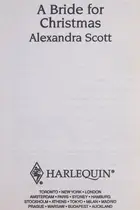 Book cover of A bride for Christmas