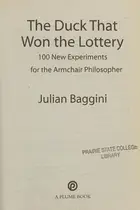 Book cover of The duck that won the lottery