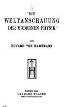 Book cover of Die Weltanschauung der modernen Physik