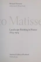 Book cover of Monet to Matisse