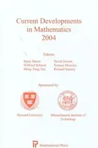 Book cover of Current Developments in Mathematics 2004