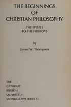 Book cover of The beginnings of Christian philosophy