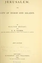 Book cover of Jerusalem