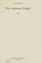 Book cover of Der verlassene Tempel