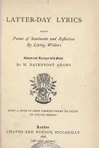 Book cover of Latter-day lyrics