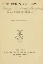 Book cover of The reign of law