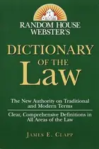 Book cover of Random House Webster's Dictionary of the Law