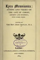 Book cover of Lyra Messianica