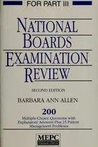 Book cover of National boards examination review for part III