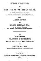 Book cover of An Easy Introduction to the Study of Hindústánı́ Words: In which the English ...