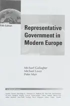 Book cover of Representative Government in Modern Europe